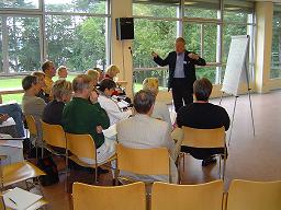 Training in a small group in central France